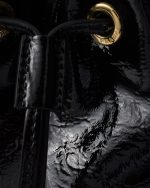 Prada Duet Naplak Patent Leather Bucket Bag - Image 5